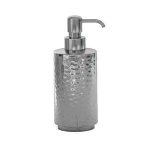 Hand-Hammered Stainless Steel <b>Soap</b> Dispenser Shiny Finished for Hotel Office Bathroom Decoration for Elegant Bathroom <b>Sets</b> - Product Image 1