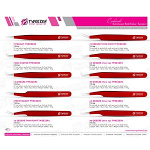 Professional Hand-Tested Individual <b>Eyelash</b> Extension Tweezers Sustainable Steel Strong Grip Lightweight Volume Tip <b>Applicator</b> - Product Image 6