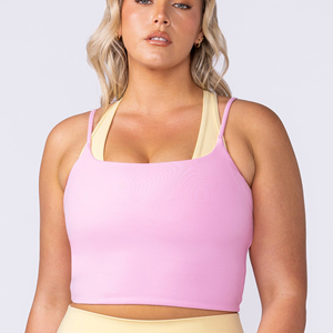 Top Corto de Secado Rápido para Mujer, Chaleco Deportivo de Verano, Camiseta sin Mangas para Entrenamiento, Fitness, Running y Gimnasio - Product Image 1