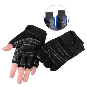 Gants de sport en cuir à demi-doigts pour la musculation, la musculation en salle, respirants, antidérapants, unisexes - Product Image 2