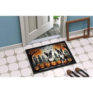 Boston Terrier Spooky Halloween <b>Doormat</b> Non-Slip <b>Washable</b> Low Pile Indoor/Outdoor Front Door Mat 24H X 36W - Product Image 4