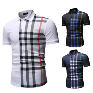 T-shirt de pêche à manches courtes pour homme, coupe classique, design tricoté décontracté, respirant, motif color block blanc, noir, rouge - Product Image 5