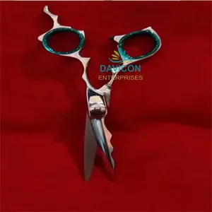 Hermosa tijera de corte de pelo de acero inoxidable con tornillo CNC Base de instrumento quirúrgico manual - Product Image 1