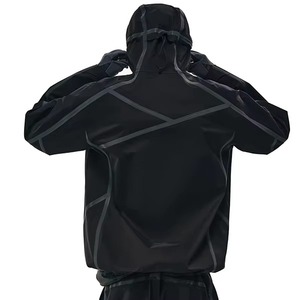Chaqueta Cortavientos Impermeable Personalizada para Hombre, con Capucha, Resistente al Viento, para Exteriores, Transpirable, Ligera, Fabricante OEM ODM - Product Image 2