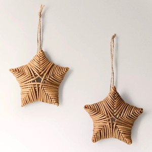Christmas ornament rattan <b>star</b> <b>hanging</b> charms for decorating trees <b>star</b>-shaped tree ornaments - Product Image 1
