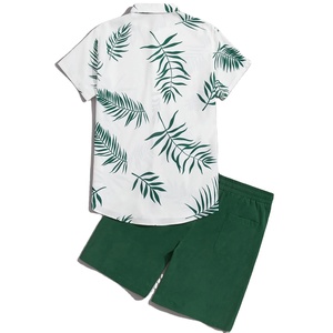 Mens High Quality 100% Cotton Twin Set Casual Summer Sports Suit Fitness Breathable <b>Track</b> <b>T</b>-shirt Shorts Including Tee - Product Image 4