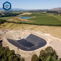 Barrière imperméable fiable, bâche de bassin en HDPE de 2 mm, feuille de géomembrane en HDPE, prix pour l'ingénierie des décharges municipales