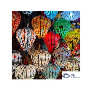 HOT SELLING Portable Hoi An Silk <b>Lanterns</b> | Sustainable Handmade Folding Hanging <b>Lantern</b> for Garden - Product Image 1