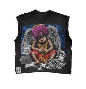 Camisetas Personalizadas con Logotipo para Hombre, 100% Algodón, Talla Grande, Estilo Vintage, Corte Holgado Informal, Estampado Digital con Letras, Impresión DTG - Product Image 5