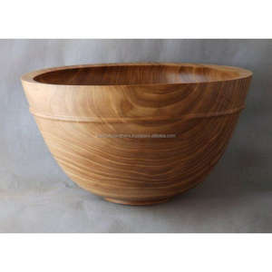 Cuenco de madera especial seguro para alimentos, cuenco de ensalada y frutas de tendencia, cuenco de madera de Acacia Real portátil fácil y cuencos de madera personalizados - Product Image 2