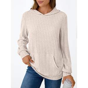 2025 Women's Oversized <b>Hoodie</b> Long Sleeve Fall and Winter Casual Sweatshirts with Zipper Pocket Loose Fleece 3D Pattern - Product Image 4