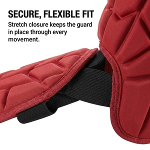 Baseball Batting Leg Guard Custom Design Batters Leg Guard Ankle Padded Training Wholesale Baseball Batter Shin Guard - Product Image 5