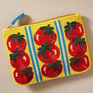 Monedero Personalizado con Bordado de Cuentas, Patrón de Luna y Estrella, Bolsa de Cuentas de Vidrio Gris, Cartera con Anillo para Llaves, Cierre de Cremallera, Estuche Pequeño para Monedas - Product Image 3