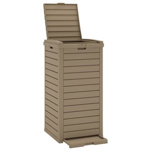 Contenedor de Basura para Exteriores de Polipropileno Color Marrón Claro, 16.1"x16.1"x33.9" - Product Image 2