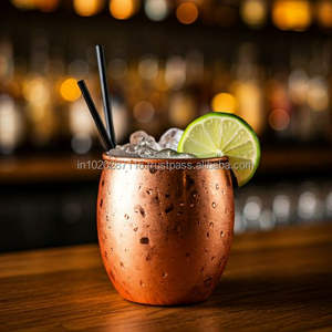 Moscow mule <b>copper</b> <b>mug</b> with durable structure and authentic finish suitable for classic cocktail enthusiasts or collectors - Product Image 1
