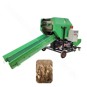 Plastic used round silage baler machine with CE certificate