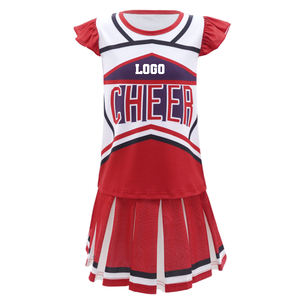 Uniformes de práctica personalizados para equipos de baile y animación para adultos, con diseños de pedrería impresa y abalorios, ideales para calentamientos. - Product Image 5