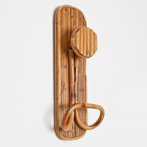 Combo high quality rattan hook natural cane hooks coat wall <b>racks</b> home clothing organiser - Product Image 4