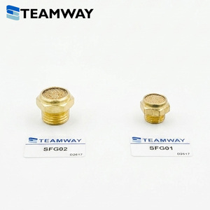 ท่อเก็บเสียงลมแบบแบน TEAMWAY SFG Series Sintered Bronze Muffler ทำจากทองเหลือง ขนาด 1/8" 1/4" 3/8" 1/2" 0-1.0 - Product Image 4