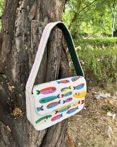 กระเป๋าถือลูกปัดแก้วรูปทรงตามสั่ง MS Handicraft พร้อมลูกปัดสีตามสั่ง รุ่น Uttar Pradesh Ms-wc-001 - Product Image 3