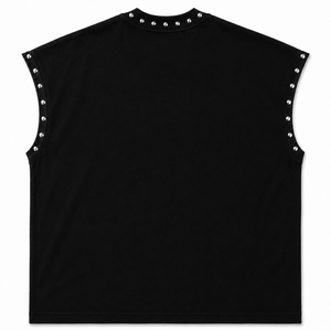 เสื้อกล้ามพิมพ์ลายกราฟิกประดับคริสตัล Glory Custom ผ้าเจอร์ซีย์คอตตอน 100% เนื้อผ้านุ่ม สไตล์วินเทจ เสื้อยืดแขนกุดสำหรับใส่ได้ทั้งชายและหญิง - Product Image 2