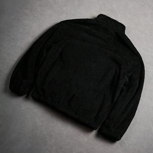 Chaqueta Bomber de Forro Polar Bordada Informal Unisex Personalizable ODM/OEM con Cierre de Cremallera y Cuello Alto para Invierno Estilo Y2k - Product Image 4