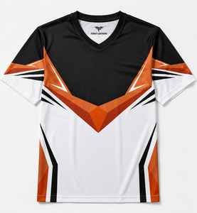 Impression par transfert thermique DTF, vêtements de football en polyester et coton, respirants, col en V, manches courtes, imprimés par sublimation - Product Image 1