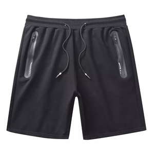 Factory Direct Sales Casual Men's Cotton Solid <b>Quick</b> <b>Dry</b> Breathable Workout Training <b>Shorts</b> with Drawstring Closure - Product Image 3