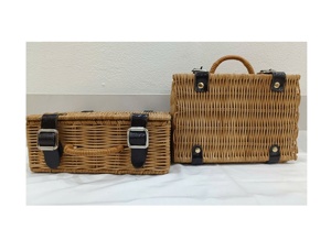 Panier/sac à main/sac à main en rotin en osier Vintage pour jouet multifonctionnel et panier de rangement cadeaux d'anniversaire de fête à la maison - Product Image 4