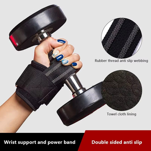 Bandes de poignet réglables en néoprène antidérapantes avec logo personnalisé et fermeture auto-agrippante pour l'entraînement, l'exercice, la musculation, la gym - Product Image 6