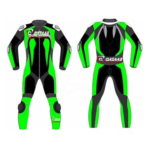 Combinaison de Moto 1 & 2 Pièces en Cuir Véritable Personnalisée pour Homme, Dernières Marques, Vente en Gros - Product Image 1