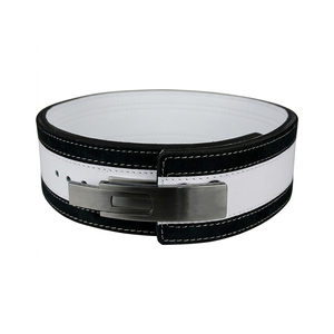 Ceinture de musculation en cuir 10 mm avec logo personnalisé, nouveau design, boucle à levier, robuste, réglable, protection professionnelle, antidérapante - Product Image 2