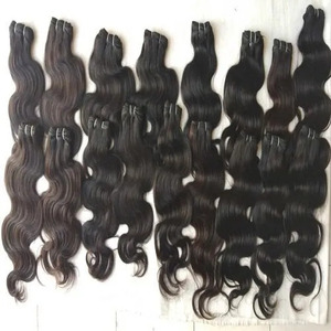Cabello Indio Natural Directamente de la India, Extensiones de Cabello con Ondas Naturales, Cabello Humano Virgen Remy Barato, Paquetes de Cabello Sin Procesar - Product Image 5