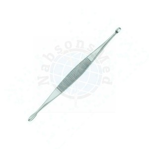 Cureta Ósea de Doble Extremo Volkmann, Ovalada, Afilada, de Acero Inoxidable, Instrumento Quirúrgico Ortopédico Manual de Precisión para Tejido Óseo - Product Image 2