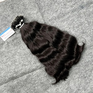 TOP VENOR, meilleures extensions de cheveux faites à la main, nano ring, ondulées naturelles, 100% cheveux humains, qualité supérieure, prêtes à être expédiées. - Product Image 1
