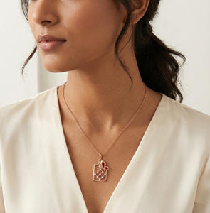 Magnifique pendentif en diamant naturel de 0,07 carat, couleur H-I, taille brillant rond, clarté VS-SI, bijoux raffinés pour une sophistication intemporelle - Product Image 1