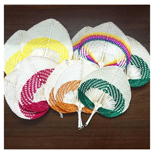 Abanico de Bambú Tejido a Mano, Arte Folclórico Tradicional Natural, Recuerdo Decorativo, Regalo para Promoción de Fiestas - Product Image 1