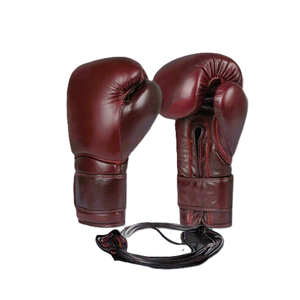 Guantes de Boxeo de Cuero, Guantes Profesionales de Entrenamiento y Sparring para Hombre, Duraderos y Cómodos, Color y Logotipo Personalizables - Product Image 2