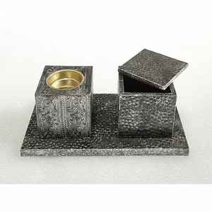 Juego de quemador de incienso de lujo Mabkhara Oud, soporte para incienso árabe, quemador de incienso islámico, decoración para el hogar, regalo. - Product Image 2