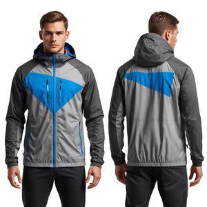 Best Selling Men's Spring Stand Collar Lightweight Windbreaker Jacket <b>Zip</b> Front Performance Casual Outerwear - Product Image 2