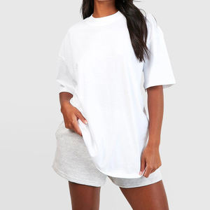 Camiseta cómoda para mujer, informal, de manga corta, cuello redondo, algodón suave, transpirable, Top de moda de verano, ajuste relajado, para correr y viajar - Product Image 3