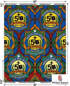 Premium Customized African Wax Print Fabric Supplier Church Anniversary Celebration Event Uniform Manufacturer - Product Image 1