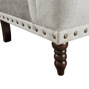 SOFA <b>CHAIR</b> Contemporary One Seat from Vietnam Single <b>Chair</b> Faux Leather Tufted Back Flared Arms - Product Image 4