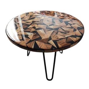 Mesa de Centro de Madera Epoxi para Comedor, Muebles Únicos y Elegantes, Resina Epoxi de Madera por TAQI CRAFT - Product Image 1