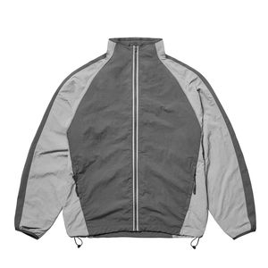 Survêtement décontracté tendance pour homme, imperméable, en polyester/coton froissé, avec capuche, coupe-vent, doublure filet et cordon de serrage ajustable - Product Image 6