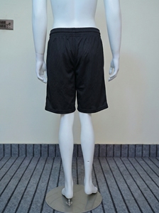 Shorts de basket-ball en mesh noir personnalisés pour hommes, vêtements de sport respirants, vêtements de sport décontractés pour l'entraînement avec cordon de serrage long - Product Image 3