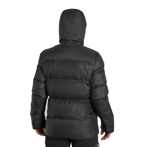 High Quality Men's Puffer Jackets Black Color Full Sleeve <b>Covered</b> <b>Button</b> Stand Collar Patchwork Design Street Wear OEM Service - Product Image 4