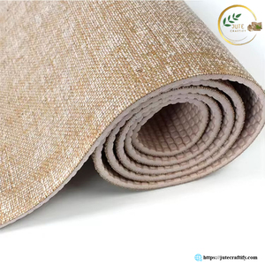 Tapis de méditation en jute fait main de qualité supérieure – Tapis de yoga en fibres naturelles durables pour la méditation, la relaxation et la pratique spirituelle - Product Image 2