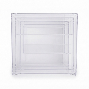Acrylic Portable Tiered Display Stand Adjustable Height <b>Shelves</b> for Cosmetics Jewelry Snacks-Modern Retail Counter Organizer - Product Image 4