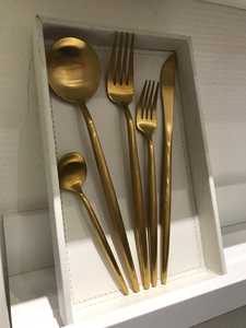 Leaf Branch Handle Gold <b>Spoon</b> Set Metal Brass Teaspoon Dessert <b>Coffee</b> Flatware Cutlery Tableware Party Cafe Home Table Use - Product Image 3